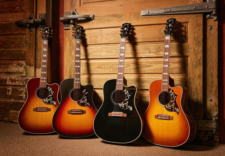 Las 4 Gibson Hummingbird EC