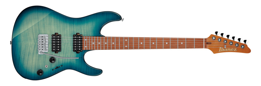 Ibanez AZ24S1F en Transparent Turquoise Burst