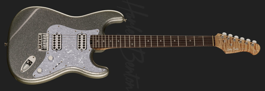 Harley Benton ST-Modern Plus HH en Silver Sparkle