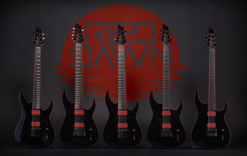 Banner de las Schecter Sunset Red Dawn