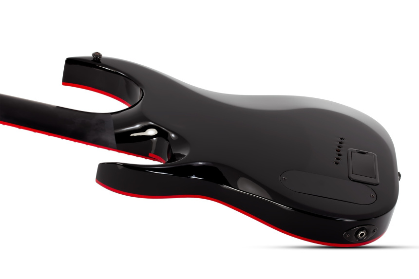 Trasera de las Schecter Sunset Red Dawn