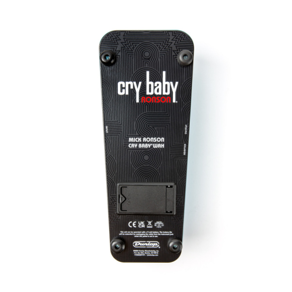 Tapa trasera del Dunlop Mick Ronson Cry Baby Wah