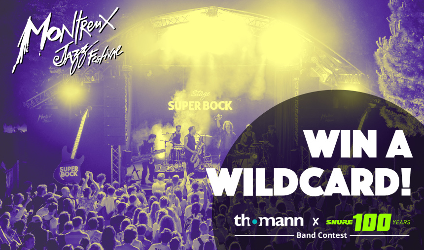 ¡Participa y toca en el Montreux Jazz Festival con Thomann y Shure!