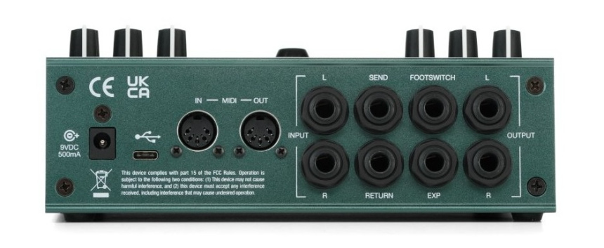 Conexiones del Electro-Harmonix Oceans Abyss