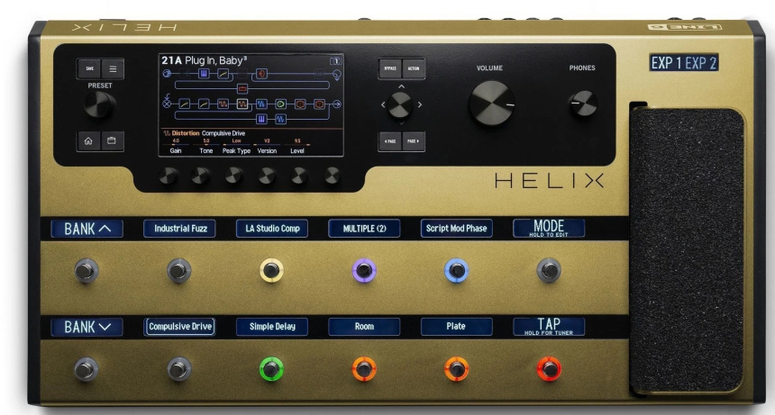 Line 6 Helix Floor Gold