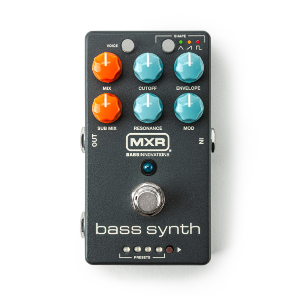 Frontal del MXR Bass Synth