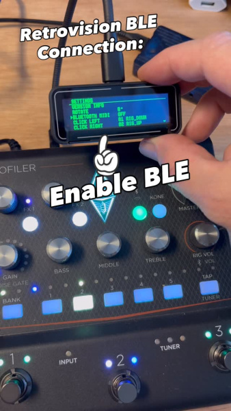 MIDI Bluetooth en el Retrovision Kemper