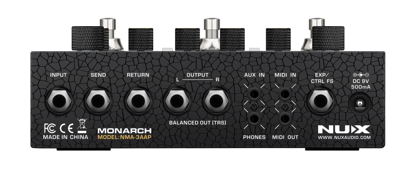 Conexiones del Nux Amp Academy Stomp