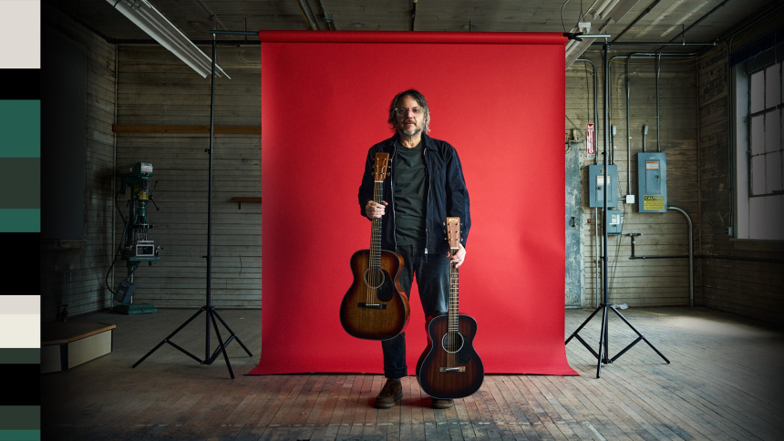 Jeff Tweedy con sus nuevas acústicas 00DB y 000 Jr