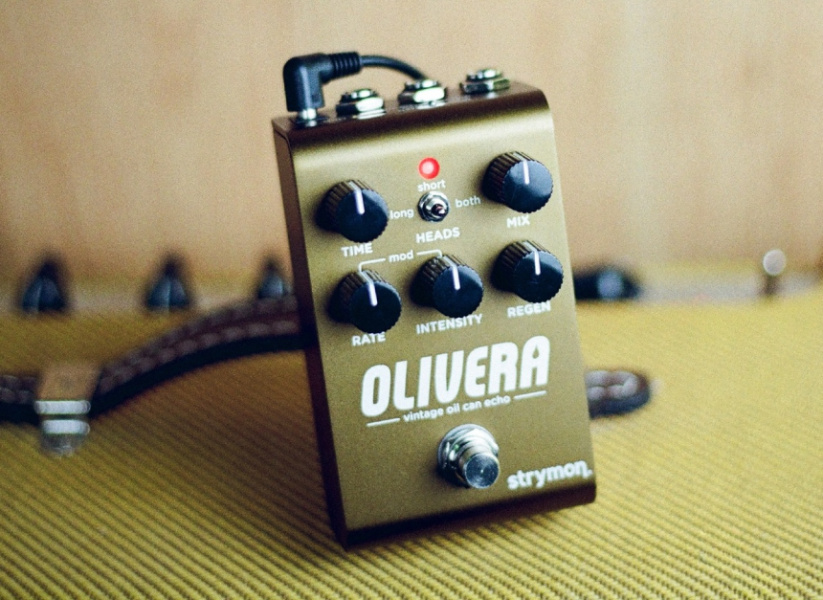 Strymon Olivera Delay encima de ampl