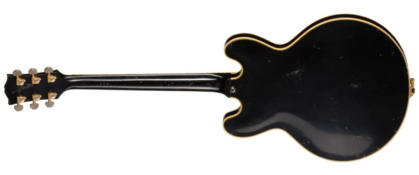 Trasera de la Gibson Custom Keith Richards 1960 ES-355 Collector’s Editio