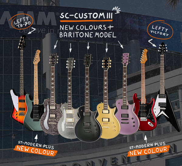 Nuevos colores y modelos Harñey Benton en NAMM 2026