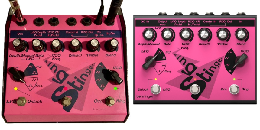 Lovetone Ring Stinger (izq) y Behringer Ring Stinger (dcha)