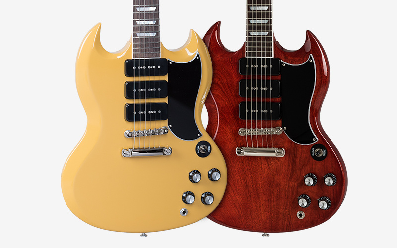 Gibson Gary Clark Jr. Signature SG Vintage Cherry y Gloss Yellow