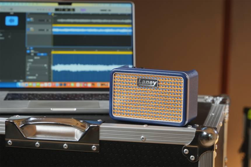 Laney Prism-Mini en el estudio de grabación