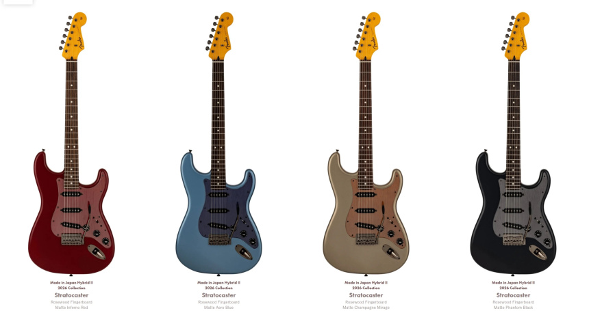 Fender Made in Japan Hybrid II 2026 Collection