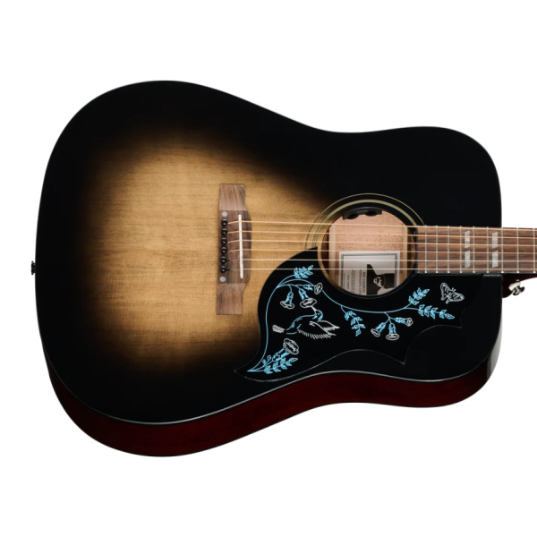 Cuerpo de la Epiphone Eric Church Hummingbird Dark, Cobra Burst
