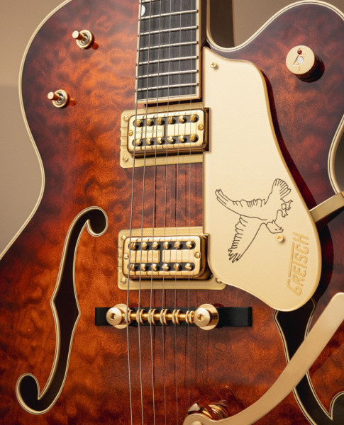 Frontal de la Gretsch G6136TGQM-59 Limited Edition Quilt Classic Falcon