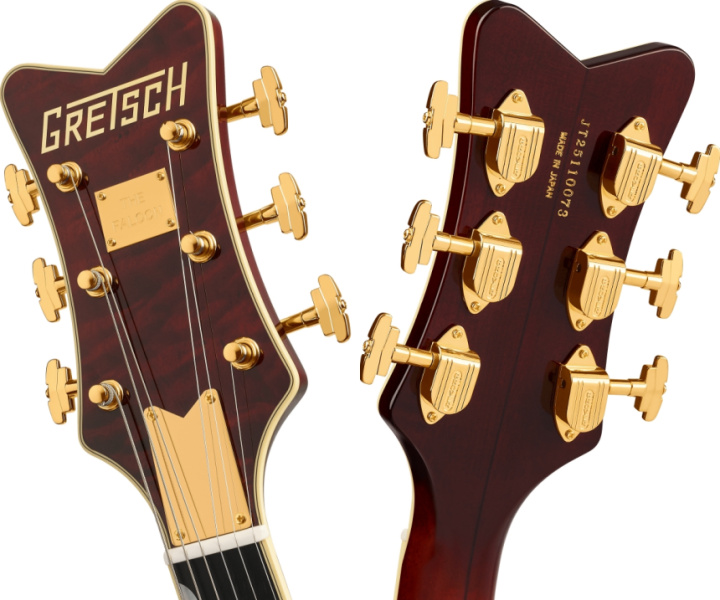 Pala de la Gretsch G6136TGQM-59 Limited Edition Quilt Classic Falcon
