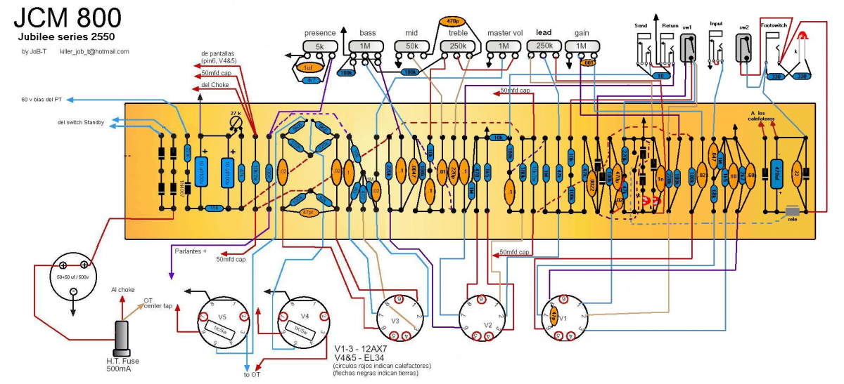 Схема marshall jcm800