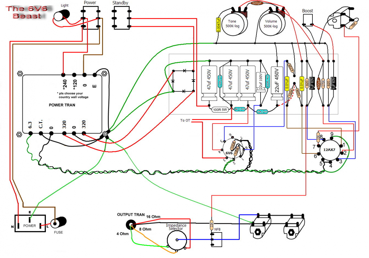 Epiphone Valve Junior Schematic