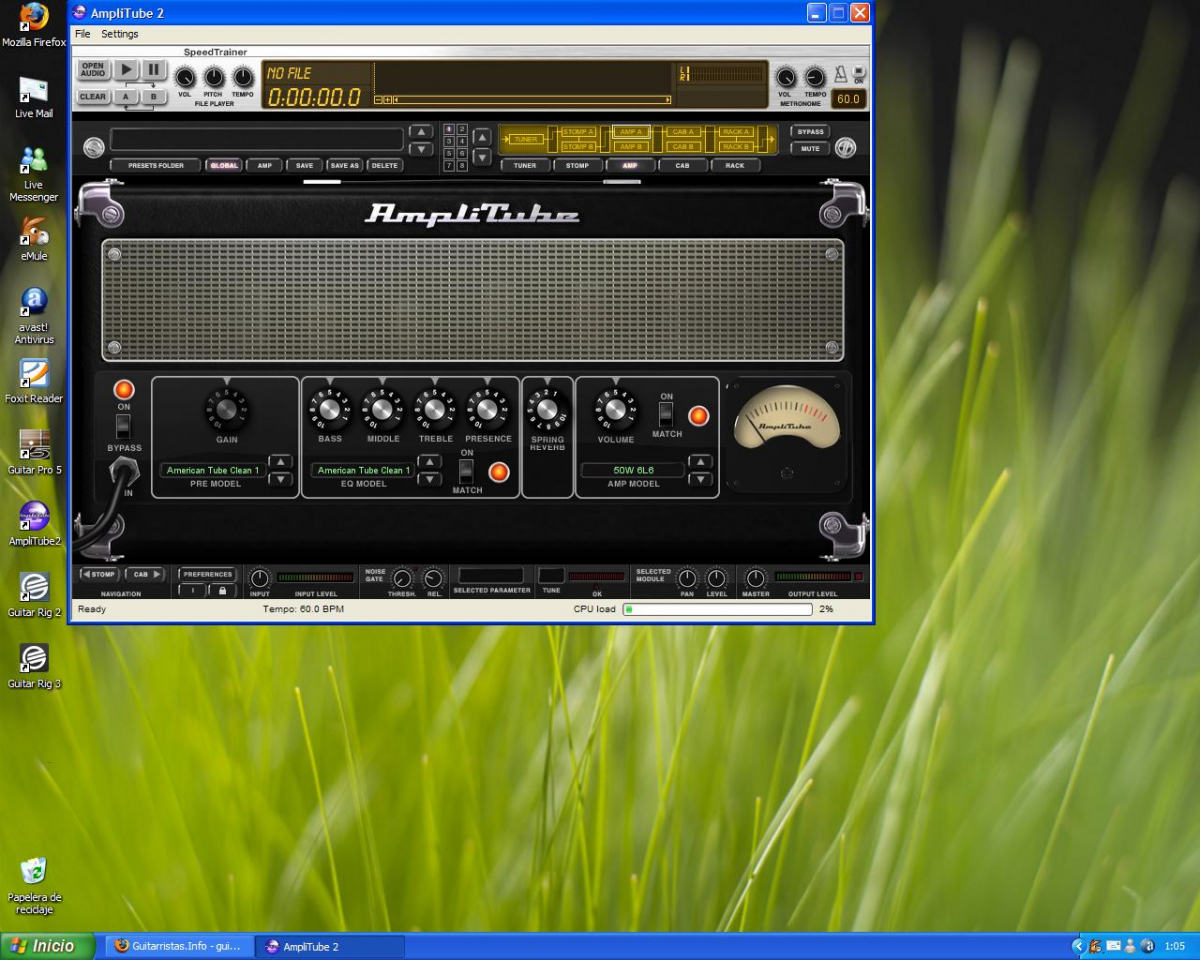 Guitar rig o amplitube? Informática, hardware, software y grabación