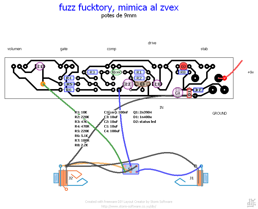 Zvex fuzz factory схема