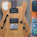 Un guitarrista ha insertado un Valeton GP-5, un previo hexafónico y control MIDI en una copia de Telecaster