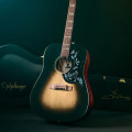 Epiphone Eric Church Hummingbird Dark: nueva acústica acompañada de un whisky elaborado con madera de Gibson