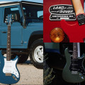John Mayer convierte los colores del Land Rover Defender en ocho guitarras PRS Silver Sky; 4 USA y 4 SE