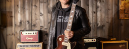 Epiphone Joe Bonamassa 1955 Les Paul Standard basada en una Gibson con un inusual acabado Copper Iridescent