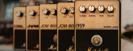 Marshall lanza una linea de pedales de overdrive y distorsión basados en sus amplis más famosos