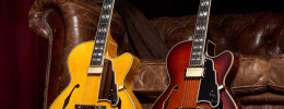 D'Angelico Excel 16, una nueva guitarra archtop de 16" equipada con Seymour Duncan mini humbucker, o con '59