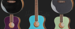 Harley Benton CLF-50E: una asequible guitarra acústica parlor disponible en 5 llamativos acabados metalizados