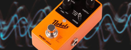 Nobels MOD-mini: pedal de modulación estéreo con efectos de Tremolo, Phaser, y U-Vibe, y Tap Tempo