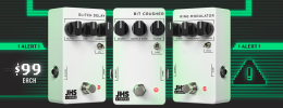 JHS se ponen psicodélicos con los nuevos 3 Series Glitch Delay, Bit Crusher y Ring Modulator