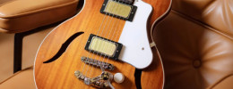 Harmony presenta la Comet Tremolo: una guitarra semi-sólida estilo retro con vibrato y pastillas Gold Foil