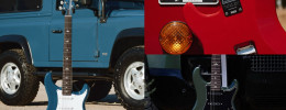 John Mayer convierte los colores del Land Rover Defender en ocho guitarras PRS Silver Sky; 4 USA y 4 SE