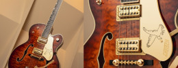 La Gretsch G6136TGQM-59 Quilt Classic es una sofisticada interpretación de las Falcon de los 50