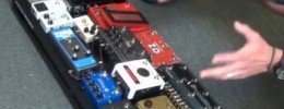 La pedalboard de Ed O'Brien de Radiohead