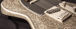 Dellatera Engraved Paisley, una guitarra de madera disfrazada de metal