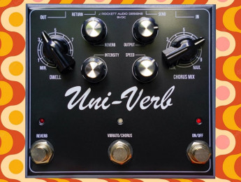 El nuevo J. Rockett Audio Uni-Verb combina un Uni-Vibe y una reverb estilo tanque de muelles
