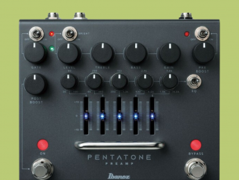 Ibanez Pentatone PTPRE, nuevo preamplificador en formato pedal con EQ gráfica y puerta de ruido