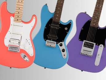 Fender anuncia la nueva gama Squier Sonic con modelos Stratocaster, Telecaster, Esquire y Mustang