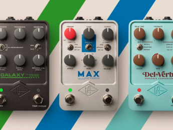 Universal Audio Galaxy, MAX y Del-Verb, los tres nuevos pedales de efectos de la gama UAFX