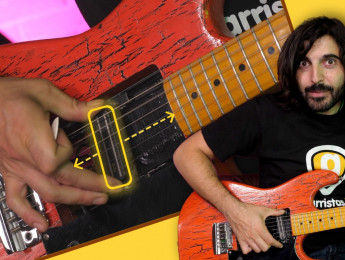 Experimento: probando una guitarra con una pastilla móvil