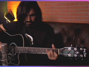 Probando la Harley Benton D-120CE BK, una guitarra acústica por 89 euros