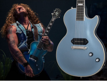 Epiphone Jared James Nichols “Blues Power” Les Paul en color Aged Pelham Blue y con P-90 sin ruido