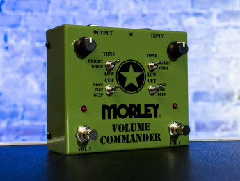 El Morley Volume Commander añade 3 canales con diferente volumen y tono a cualquier pedal o ampli