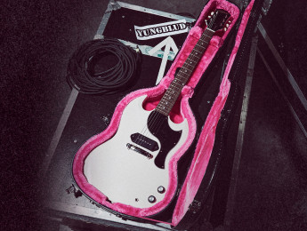 Epiphone Yungblud SG Junior signature, minimalista guitarra basada en la Gibson del 64 del músico británico